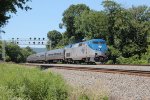 AMTK 93 heads the Pennsylvanian toward Harrisburg at MP116